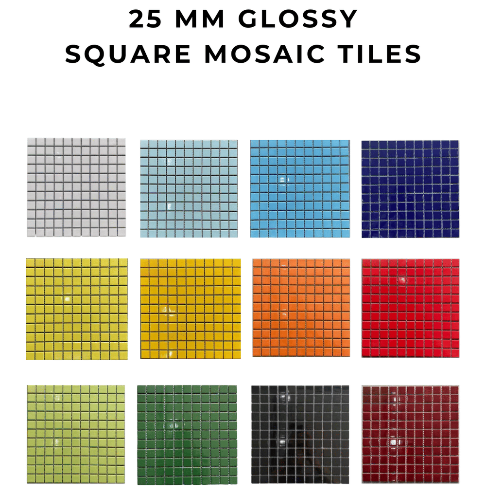 โมเสค TIMELESS TILES รุ่น CLASSIC SQUARE 25 ขนาด 30X30 ซม. สีชมพู ผิวด้าน MATTE PINK โมเสคเซรามิกทรงสี่เหลี่ยมจัตุรัส_2